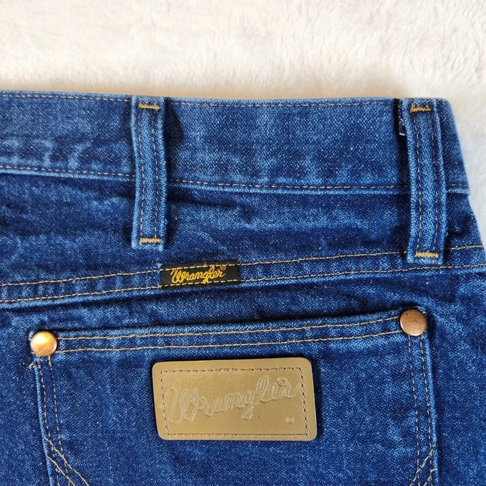 Wrangler Cowboy Cut Jeans Mens44x32‎ Blue Excellent Straight Leg Denim 13MWZ